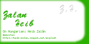 zalan heib business card